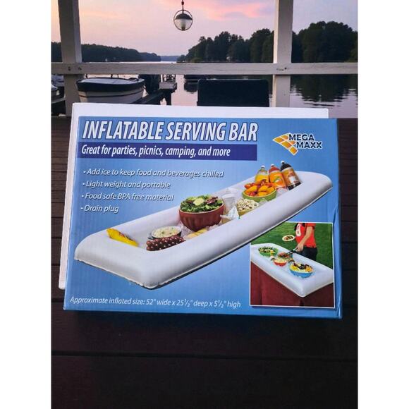 Mega Maxx Inflatable Serving Bar Cooler for Parties Picnics Camping Drinks Food - Picture 1 of 1